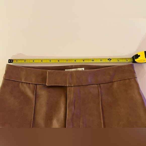 Avec Les Filles faux brown leather flare pants sz M NWOT hippie boho - Picture 5 of 8